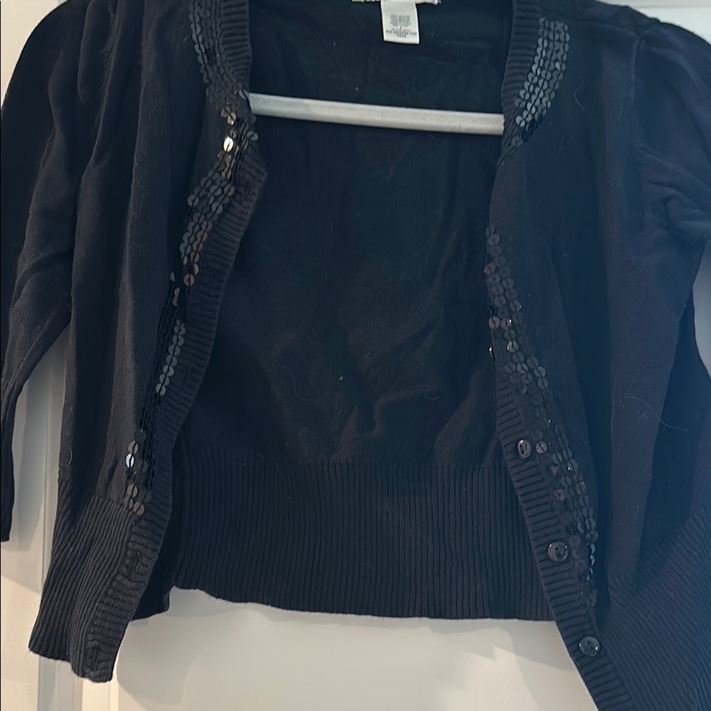 Charlotte Russe Black Cardigan Sweater